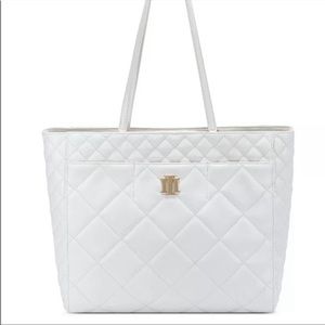 NWT Inc International Concepts Ryenne Quilted Tote White